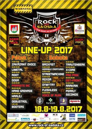 ROCK OF SADSKÁ - 18.-19.8.2017 - SADSKÁ