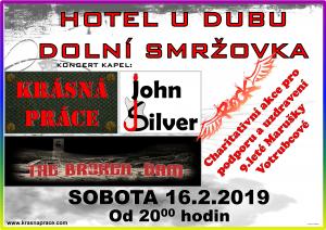 KONCERT PRO MARUŠKU - 16.2.2019 - Hotel u Dubu - Dolní Smržovka