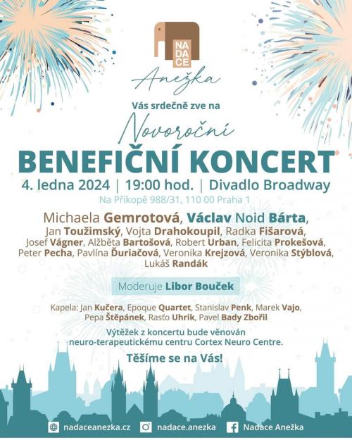 BENEFIČNÍ KONCERT - nadace ANEŽKA - 4.1.2024