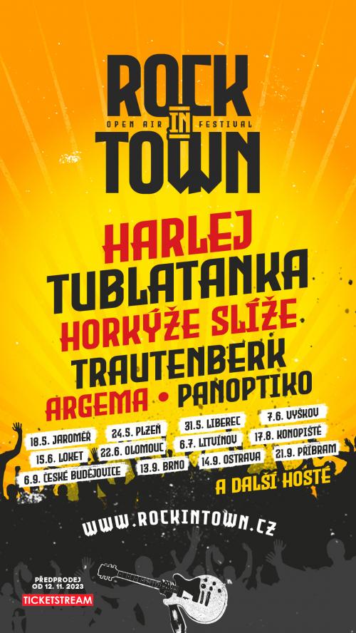 ROCK IN TOWN - 2024 - Harlej, Tublatanka, Argema, Trautenberk atd.