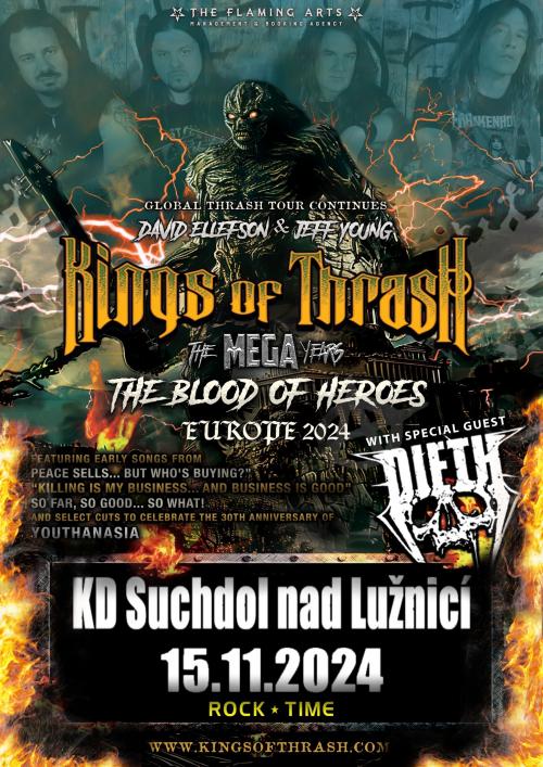 KINGS OF THRASH (tři členové ex Megadeth) + DIETH (USA) + ANDRY (GR) - 15.11.2024