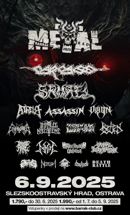 BARRÁK MUSIC HRAD – METAL!!! – 6.9.2025 