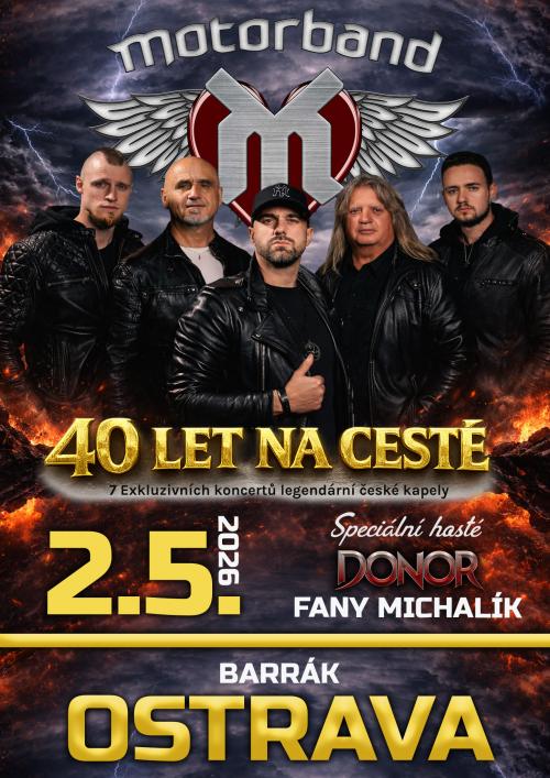 MOTORBAND TOUR 40 LET NA CESTĚ - 2.5.2026