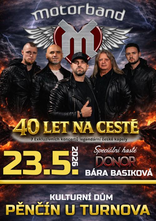 MOTORBAND TOUR 40 LET NA CESTĚ - 23.5.2026