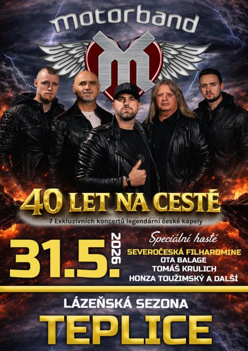 MOTORBAND TOUR 40 LET NA CESTĚ - 31.5.2026