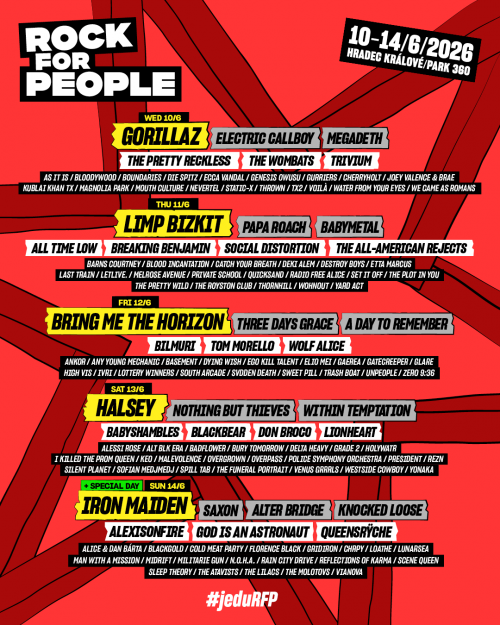 ROCK FOR PEOPLE - 10. - 14.6.2026