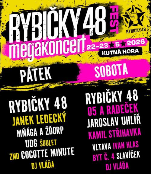 RYBIČKY 48 FEST - 22. a 23.5.2026