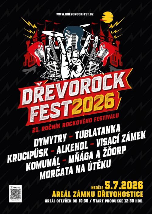 DŘEVOROCKFEST - NEDĚLE !!! - 5.7.2026