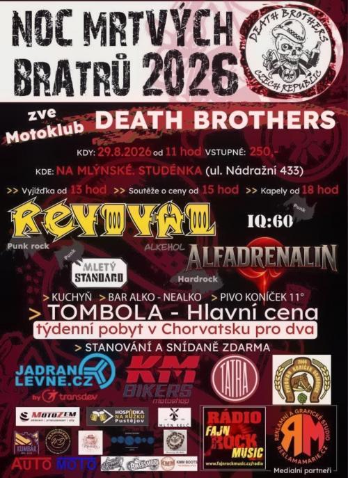 NOC MRTVÝCH BRATRŮ - 29.8.2026