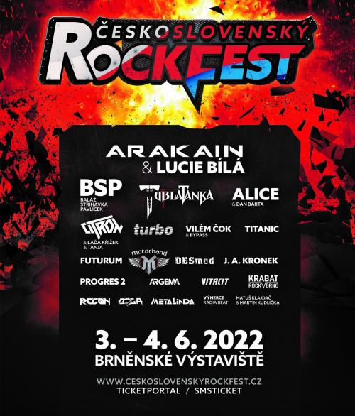 ČESKOSLOVENSKÝ ROCK FEST - 3. a 4.6.2022