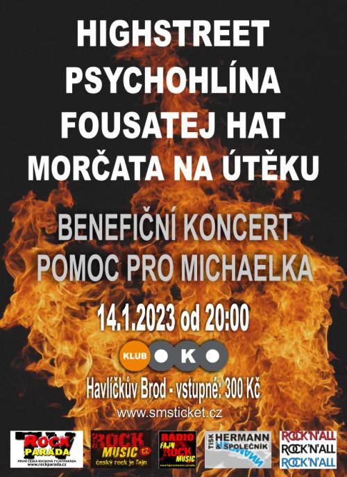 BENEFIČNÍ KONCERT PRO MICHAELKA - 14.1.2023